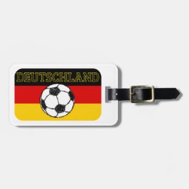 DEUTSCHLAND FLAG | FUSSBALL GEPÄCKANHÄNGER