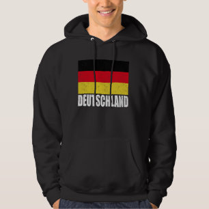 Deutschland Flag Grunge Vintag Souvenir Deutschlan Hoodie