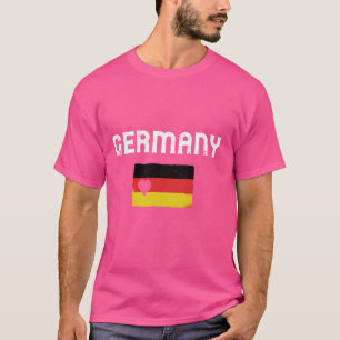 Deutschland Flag Heart Deutschland Proud Roots Deu T-Shirt