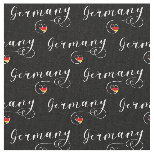 Deutschland Flag Heart, Deutschland Stoff (Nahaufnahme)