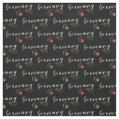 Deutschland Flag Heart, Deutschland Stoff (Muster)