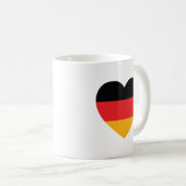 Deutschland Flag Herzencoffee Tasse (VorderseiteRechts)