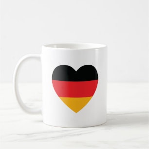Deutschland Flag Herzencoffee Tasse