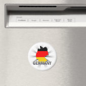 Deutschland Flag Karte 2.0 Magnet (In Situ (Geschirrspüler))