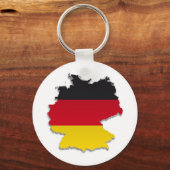 Deutschland Flag Karte_2 Schlüsselanhänger (Vorderseite)