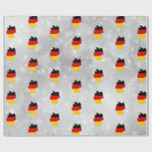 Deutschland Flag Karte Geschenkpapier (Flach)