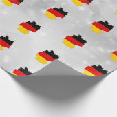 Deutschland Flag Karte Geschenkpapier (Ecke)