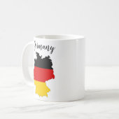 Deutschland-Flag-Karte Kaffeetasse (Vorderseite Links)