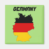 Deutschland-Flag-Karte Magnet (Vorne)