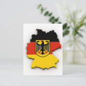 Deutschland-Flag-Karte Postkarte (Stehend Vorderseite)