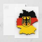 Deutschland-Flag-Karte Postkarte (Vorne/Hinten)