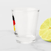 Deutschland Flag Karte Schnapsglas (Rechts)