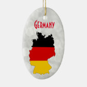Deutschland - Flag - Karte Weihnachten Keramik Ornament (Rechts)