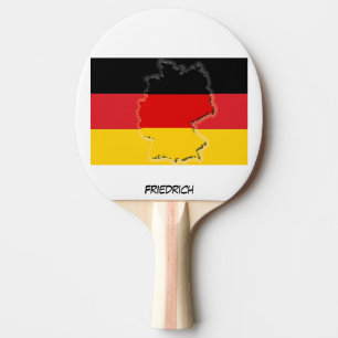 DEUTSCHLAND FLAG & MAP Deutschland Personalisiert Tischtennis Schläger