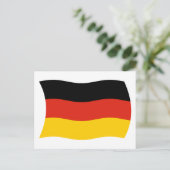Deutschland Flag Postkarte (Stehend Vorderseite)