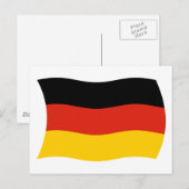 Deutschland Flag Postkarte (Vorne/Hinten)