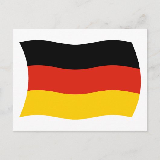 Deutschland Flag Postkarte (Vorderseite)