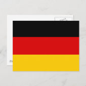 Deutschland Flag Postkarte (Vorne/Hinten)