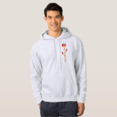 Deutschland Flag-Rose Hoodie (Vorne ganz)