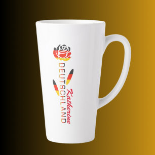 Deutschland Flag Rose Personalisiert Large Milchtasse