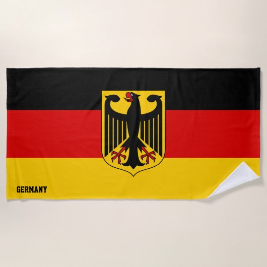 Deutschland Flag Splendid Patriotic Strandtuch (Vorderseite)