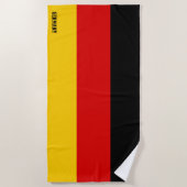 Deutschland Flag Splendid Patriotic Strandtuch (Vorderseite)