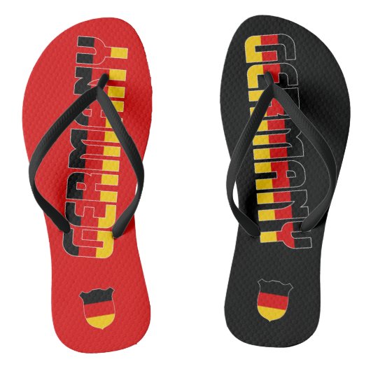 Deutschland Flag Superb Patriotic Badesandalen (Fußbett)
