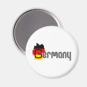 Deutschland Flagdesign! Magnet (Vorderseite/Rückseite)