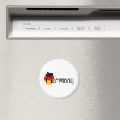 Deutschland Flagdesign! Magnet (In Situ (Geschirrspüler))