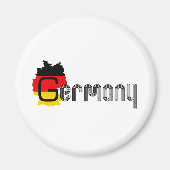 Deutschland Flagdesign! Magnet (Vorne)