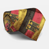 Deutschland-Flagge auf altem hölzernem Korn Krawatte (Gerollt)