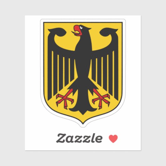 Deutschland-Flagge Aufkleber (Blatt)