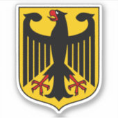 Deutschland-Flagge Aufkleber (Vorderseite)