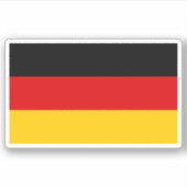 Deutschland-Flagge Aufkleber (Vorderseite)