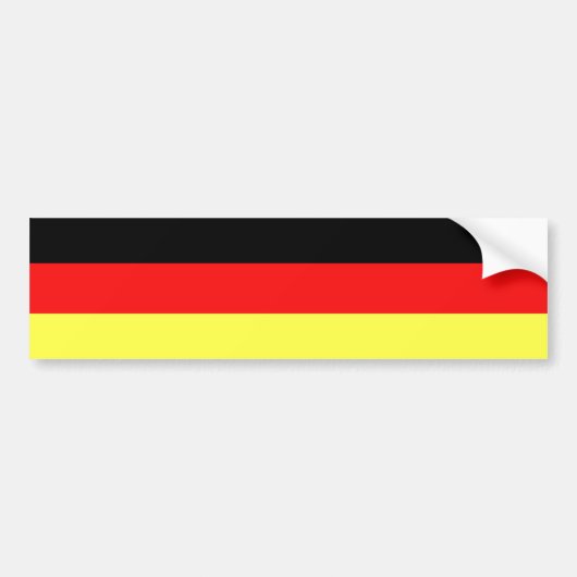 Deutschland-Flagge Autoaufkleber (Vorne)