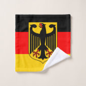 Deutschland-Flagge Badhandtuch Set (Waschlappen)