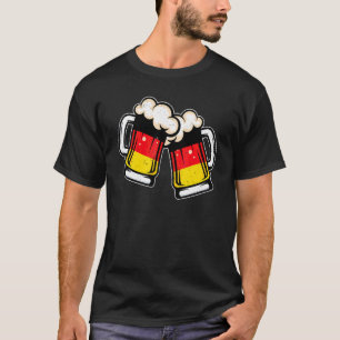 Deutschland-Flagge Bierkrug Cooles deutsches Bie T-Shirt