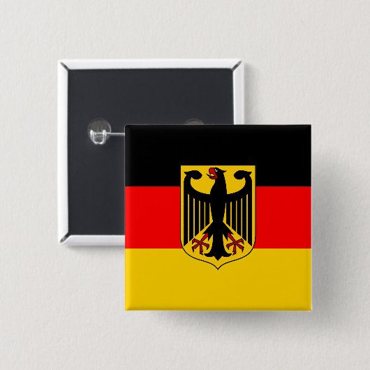 Deutschland-Flagge Button (Vorne & Hinten)