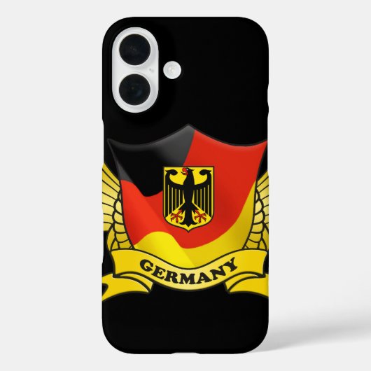 Deutschland-Flagge Case-Mate iPhone Hülle (Rückseite)