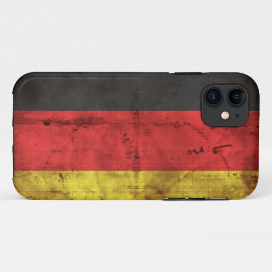 Deutschland Flagge Case-Mate iPhone Hülle (Rückseite (Horizontal))