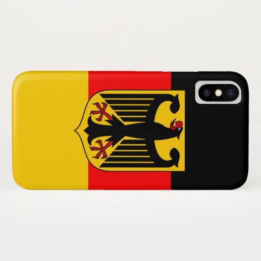 Deutschland-Flagge Case-Mate iPhone Hülle (Rückseite (Horizontal))