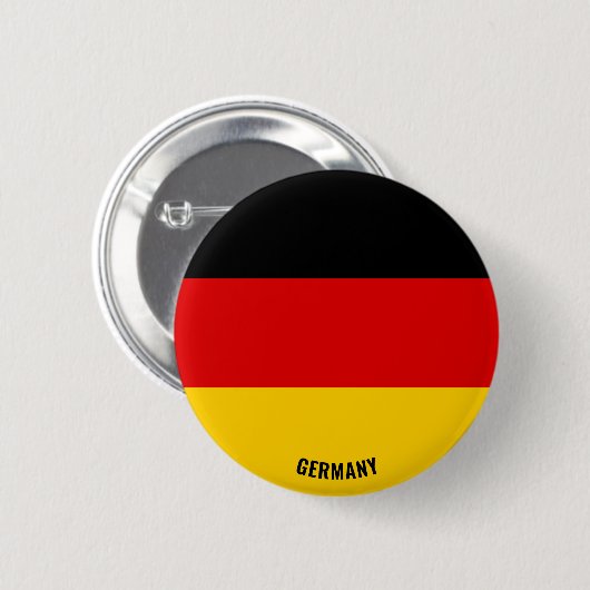Deutschland Flagge Charming Patriotic Button (Vorne & Hinten)