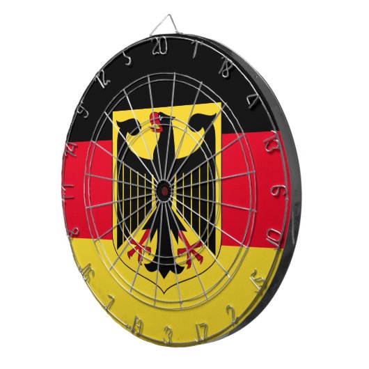 Deutschland-Flagge Dartscheibe (Vorderseite rechts)