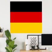 Deutschland-Flagge - Deutschland Poster (Heimbüro)