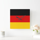 Deutschland-Flagge - Deutschland Quadratische Wanduhr (Zuhause)