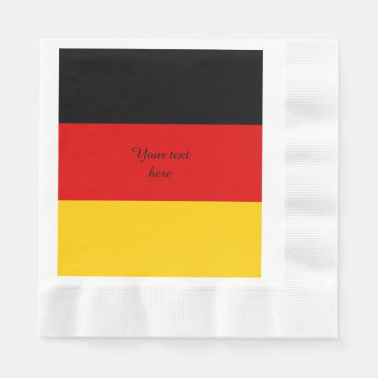 Deutschland-Flagge - Deutschland Serviette (Vorderseite)