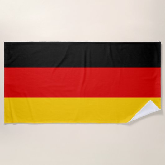 Deutschland-Flagge - Deutschland Strandtuch (Vorderseite)
