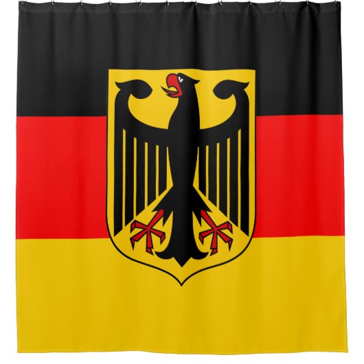 Deutschland-Flagge Duschvorhang (Vorderseite)