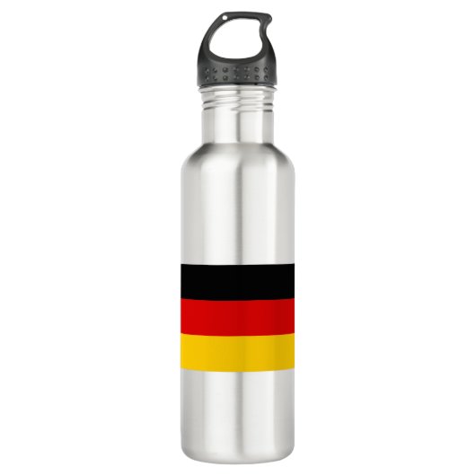 Deutschland - Flagge Edelstahlflasche (Vorderseite)
