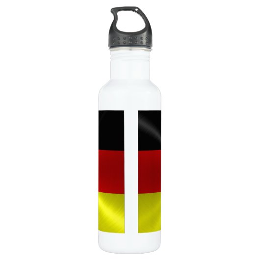 Deutschland-Flagge Edelstahlflasche (Rückseite)